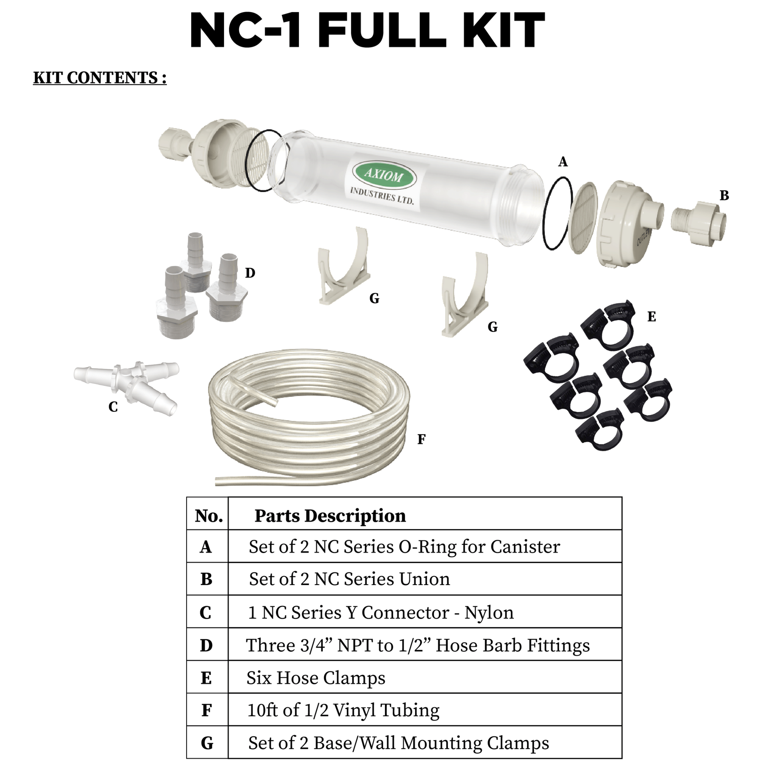Model NC-1 Neutrapal Condensate Neutralization Kit