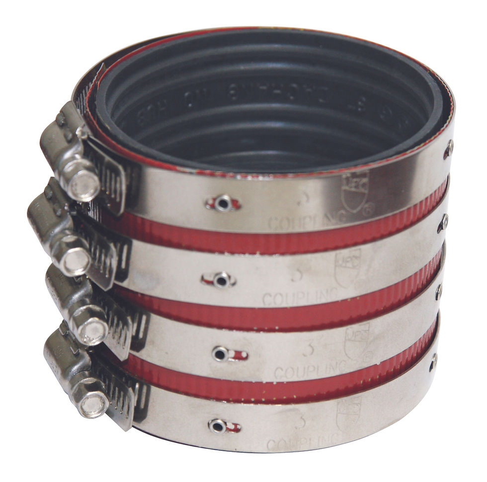 2" HEAVY DUTY NO HUB COUPLING COLOR SHIELD UPC APPROVED