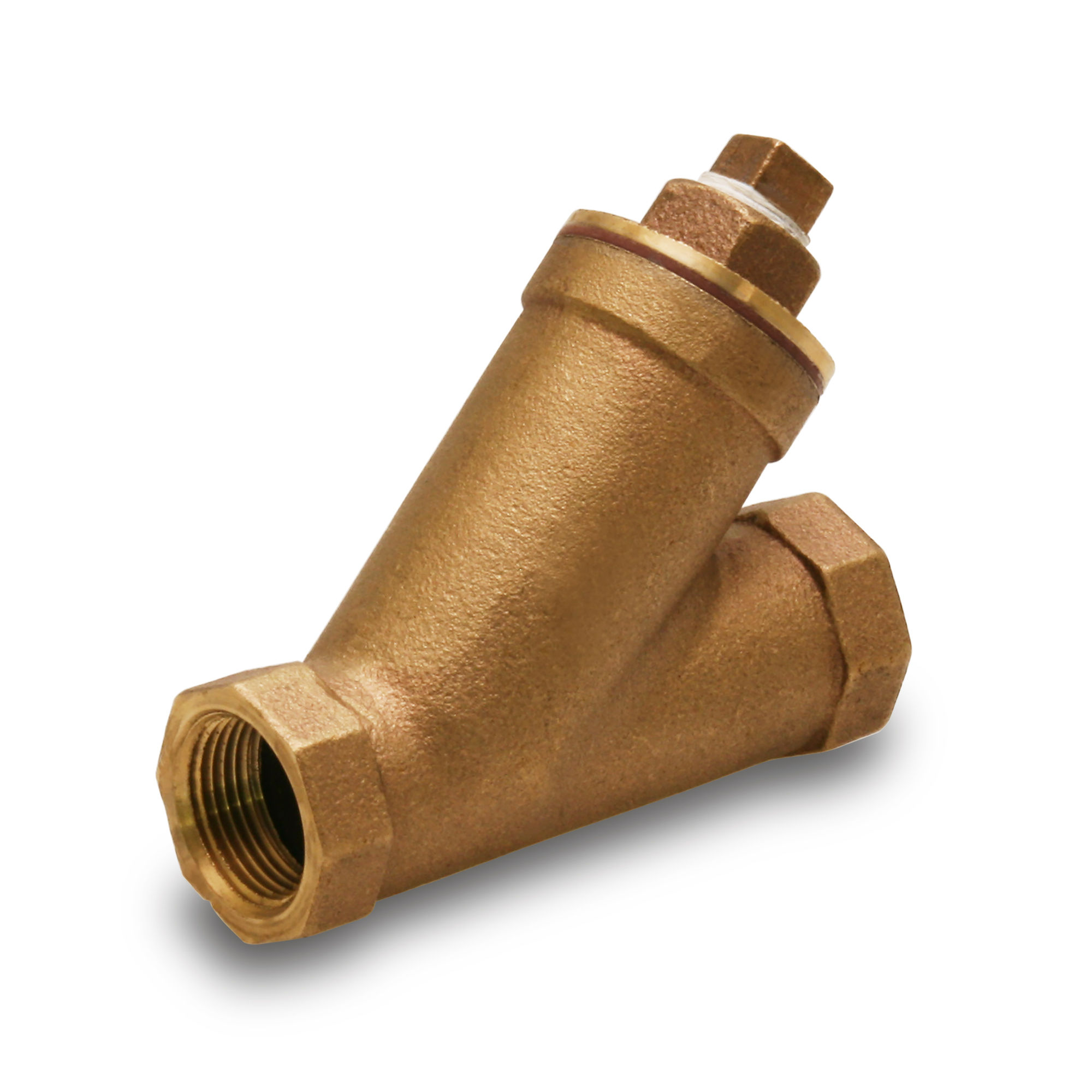 3/4" Threaded Y-STRAINER W/PLUG BRONZE LEAD FREE