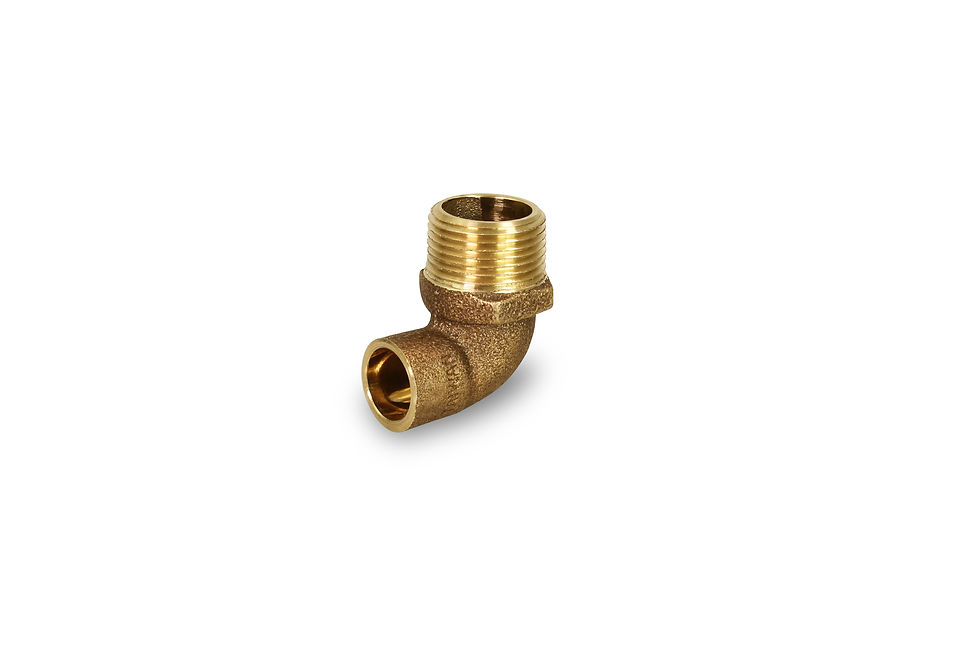 3/2" X 1/2" NOM 90 Cast Brass Reducing Elbow C X M Lead Free