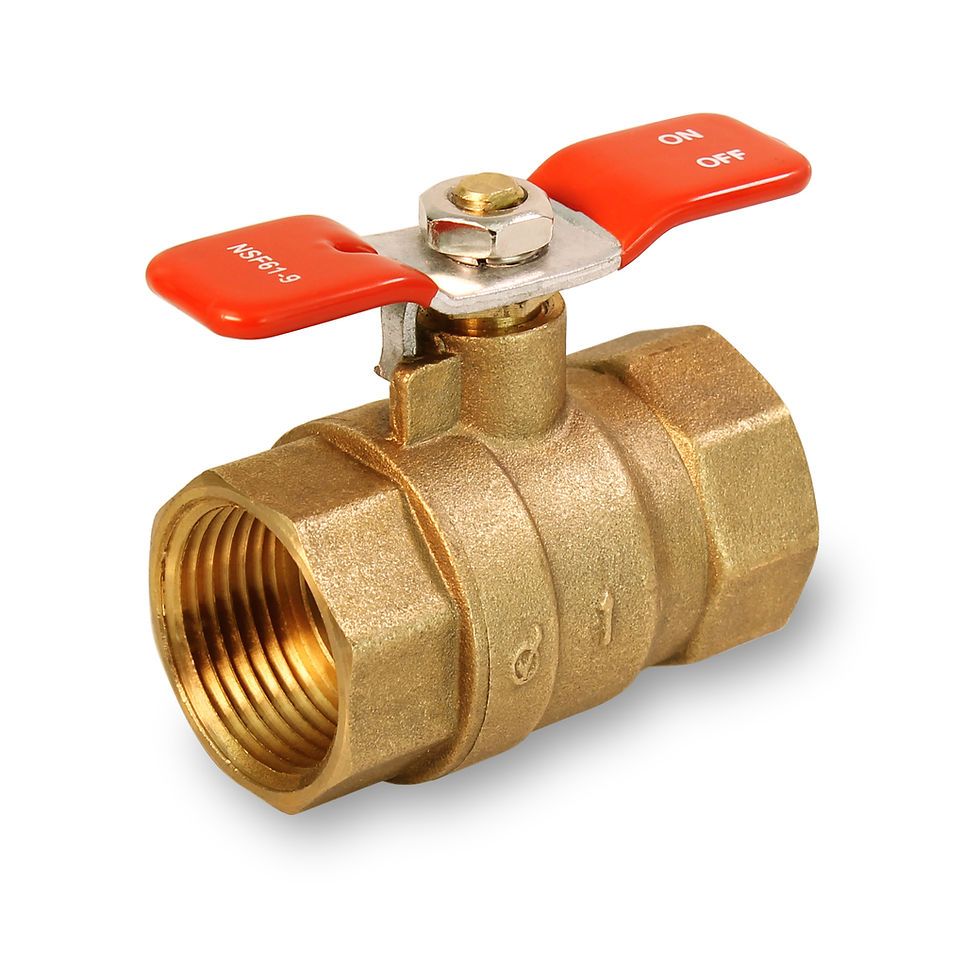 3/4" Threaded T-Handle Ball Valve - Lead Free