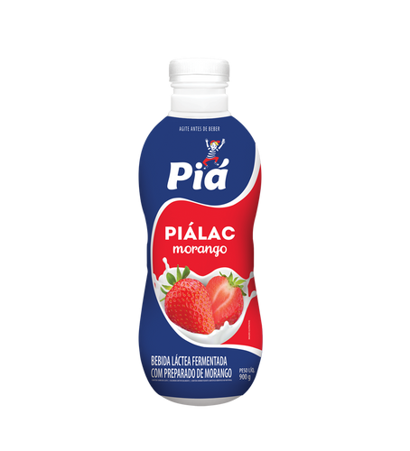 Bebida Fermentada Piálac Morango 900g | Cooperativa Piá