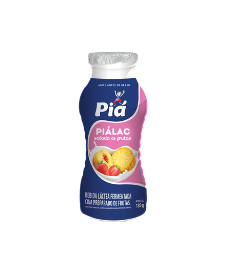 Bebida Fermentada Piálac Salada de Frutas Garrafinha 180g | Cooperativa Piá