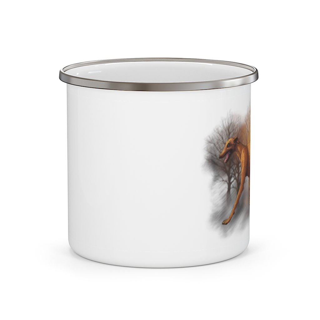 Hortaya Borzaya Enamel Camping Mug