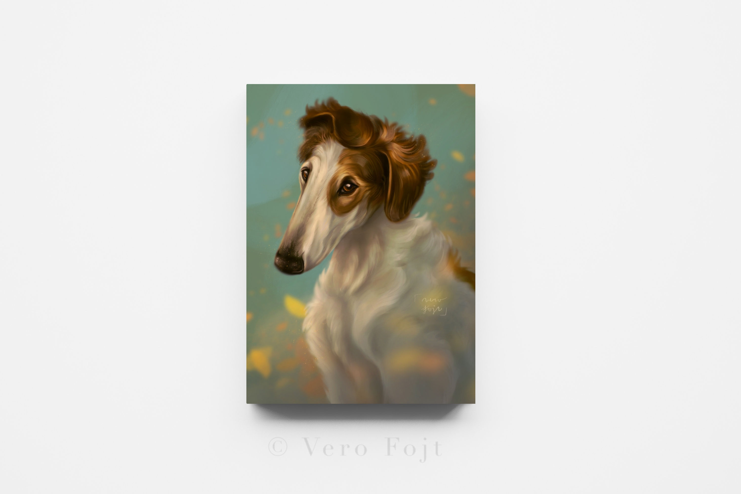 Borzoi Puppy Portrait 2021