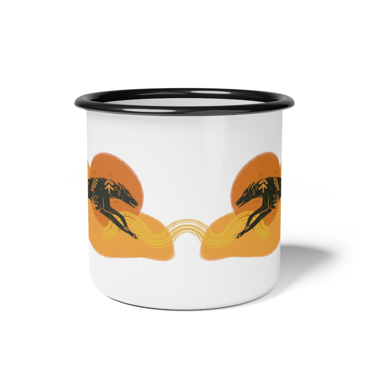 Deerhound Enamel Camp Cup