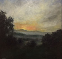 Bell Buckle Farm sunrise painting