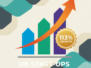 Bar chart showing an increase in UK startup investment