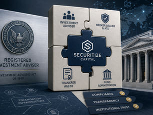 Securitize, the tokenisation platform best known in the UK for its custody and infrastructure work with BlackRock's tokenised fund, took a regulatory step past its origins as an issuance and trading platform this week. Its subsidiary, Securitize Capital LLC, became a fully registered investment adviser with the US Securities and Exchange Commission on 27 July, carrying CRD number 315859 and SEC number 801-136838. The registration moves Securitize Capital from an exempt reporting adviser, a lighter touch status available to advisers managing private funds below certain thresholds, to a fully registered adviser under the Investment Advisers Act of 1940. That brings public disclosure requirements, ongoing compliance obligations, recordkeeping mandates and periodic SEC examinations, the same regulatory load carried by traditional asset managers. Why it matters to UK founders and investors Securitize now combines an SEC registered investment adviser with an SEC registered broker de