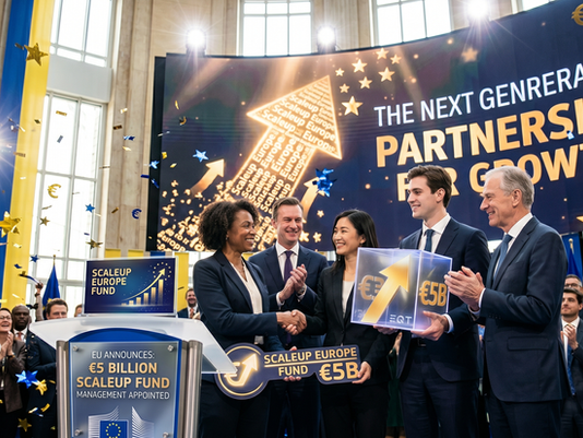 The European Commission announced on 18 May 2026 that it had selected Swedish investment firm EQT to manage the new Scaleup Europe Fund, a vehicle with a target size of €5 billion designed to back the continent's most promising technology companies at the growth stage. The fund will invest across the EU and associated countries in scaleups operating in deep tech, AI, quantum computing, clean energy and life sciences, with first investments planned for autumn 2026.