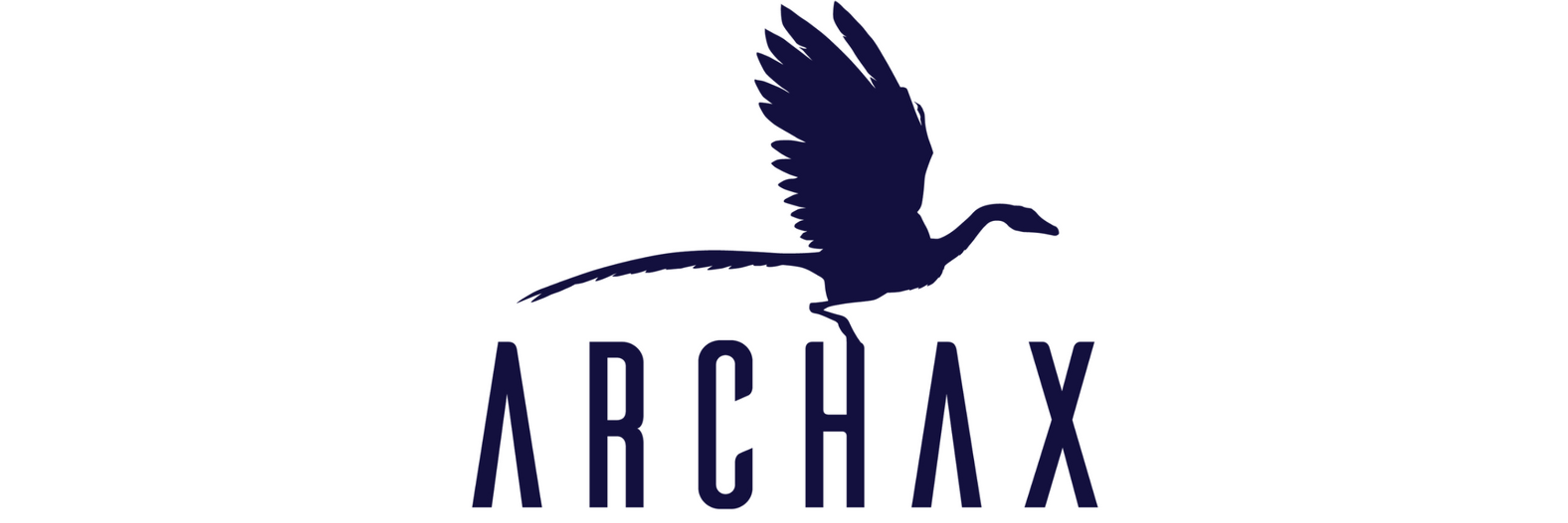 Archax logo with a silhouette of a flying bird.