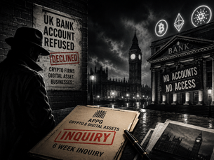 The All Party Parliamentary Group for Crypto and Digital Assets opened a cross party inquiry on 21 July into UK banks refusing accounts and restricting payments to cryptocurrency and digital asset businesses, giving the sector a six week window to put hard evidence behind a complaint it has made informally for years.    If you are building tokenisation infrastructure in Britain, this is not a side issue. A tokenisation platform, a custodian or a digital securities operator still needs a working current account, a merchant facility and a bank willing to process client money, and industry group CryptoUK has spent several years collecting reports of firms being refused, closed down without explanation, or quietly deprioritised by high street lenders wary of compliance risk. The APPG's call for evidence, issued on Tuesday, is the clearest sign yet that Parliament is treating that friction as a policy problem rather than an anecdote.    The inquiry is inviting written evidence from across b