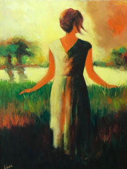 Girl in a Field of Green