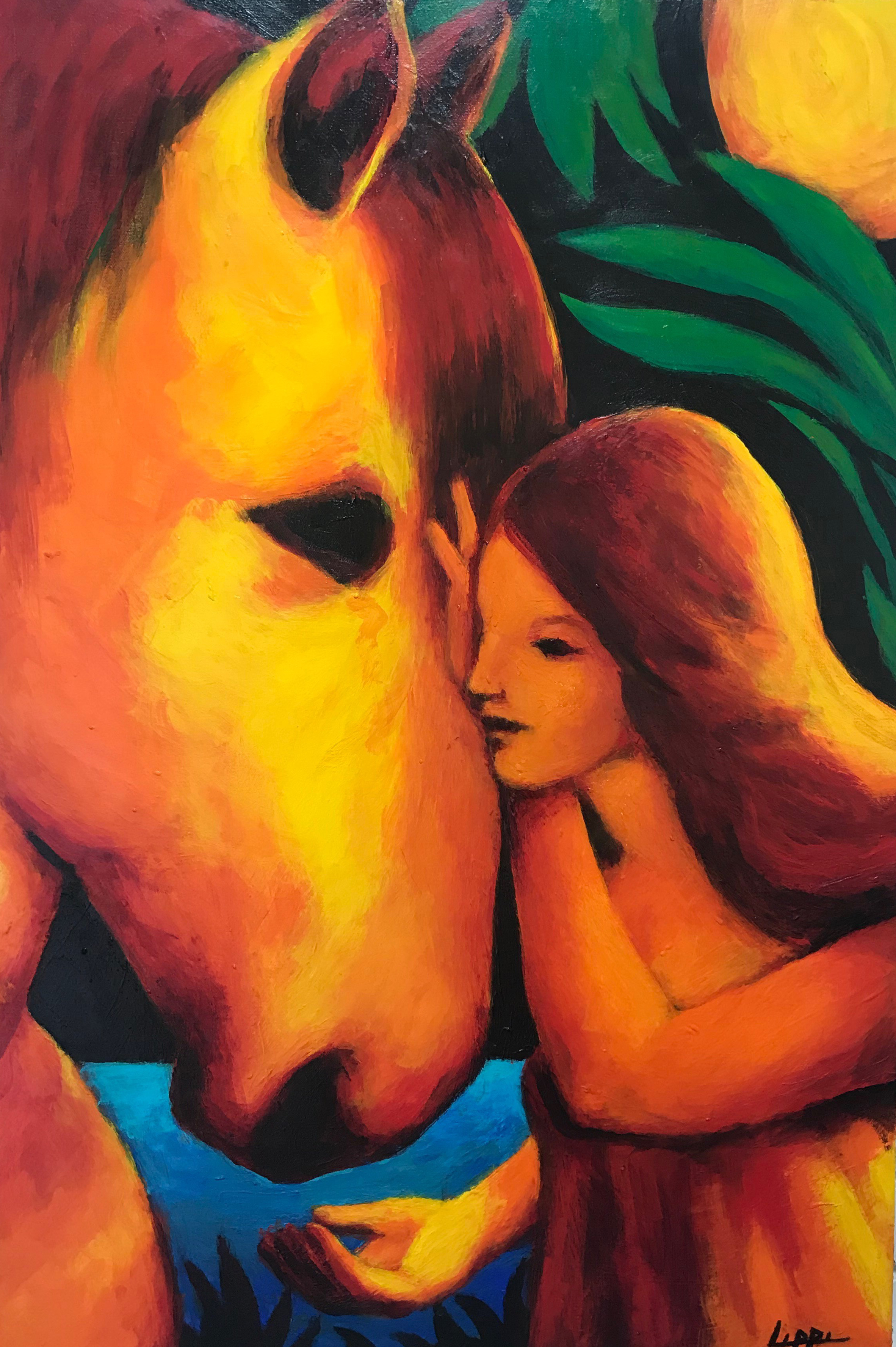 Girl with Pony