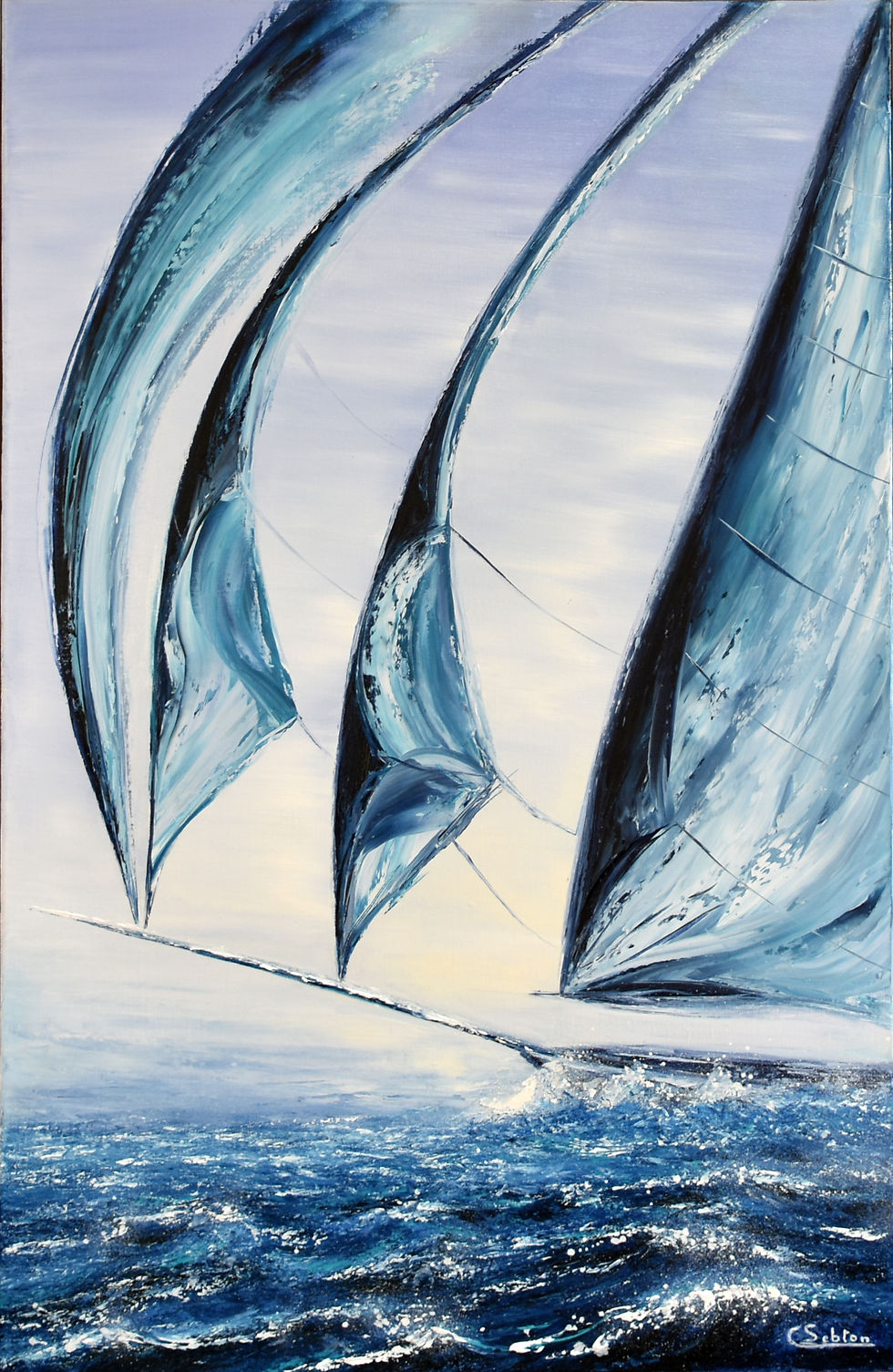 Dans le vent - 100X65 cms