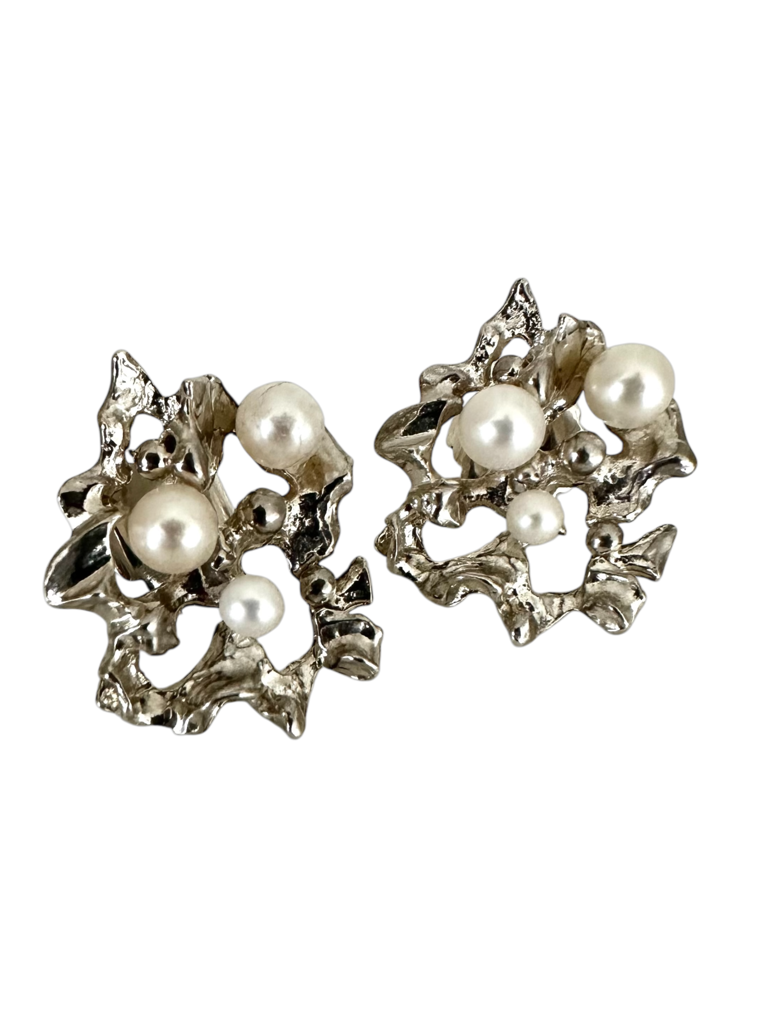 Rose Statement øresmykke sølv