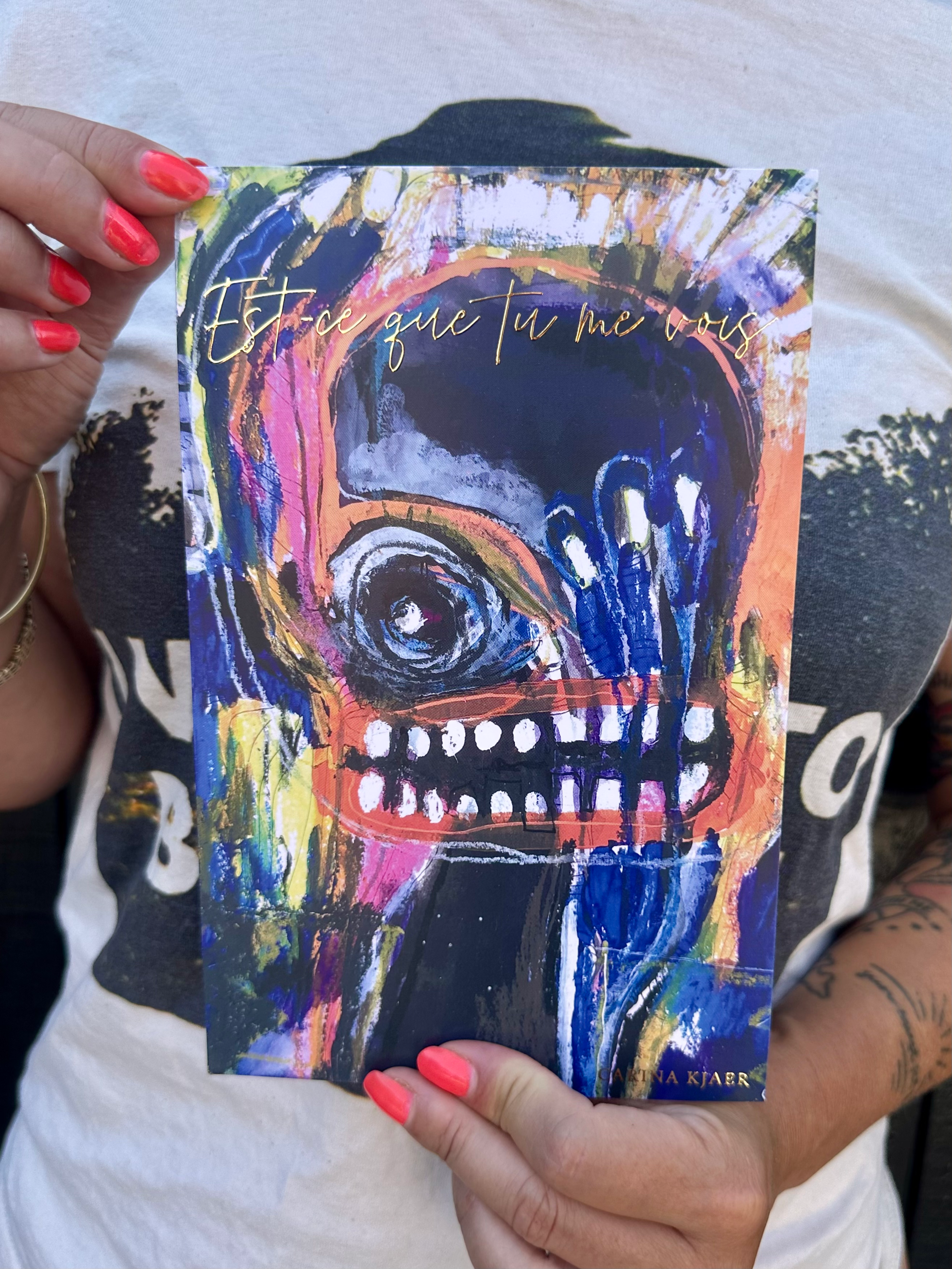 Kunst kort med guld tryk