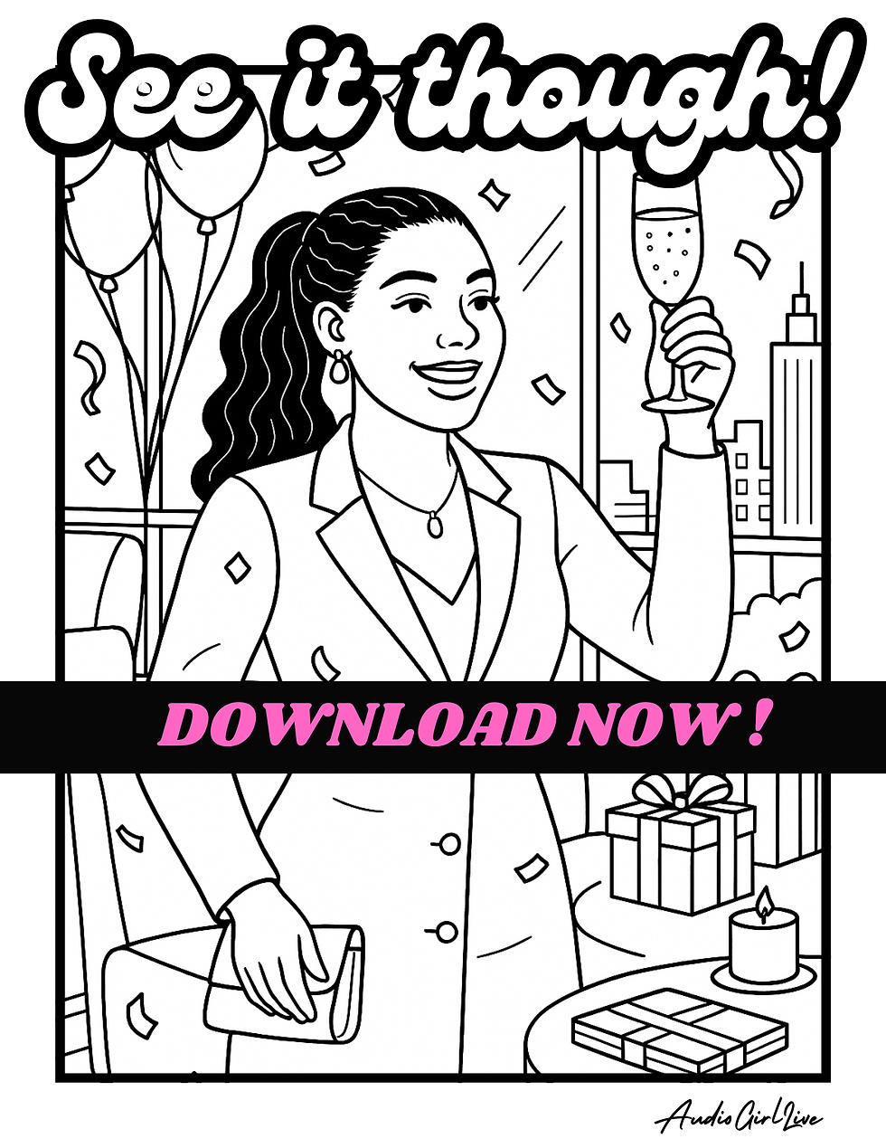 Thumbnail: Color Me Collective - Lifestyle Affirmation Coloring Sheets