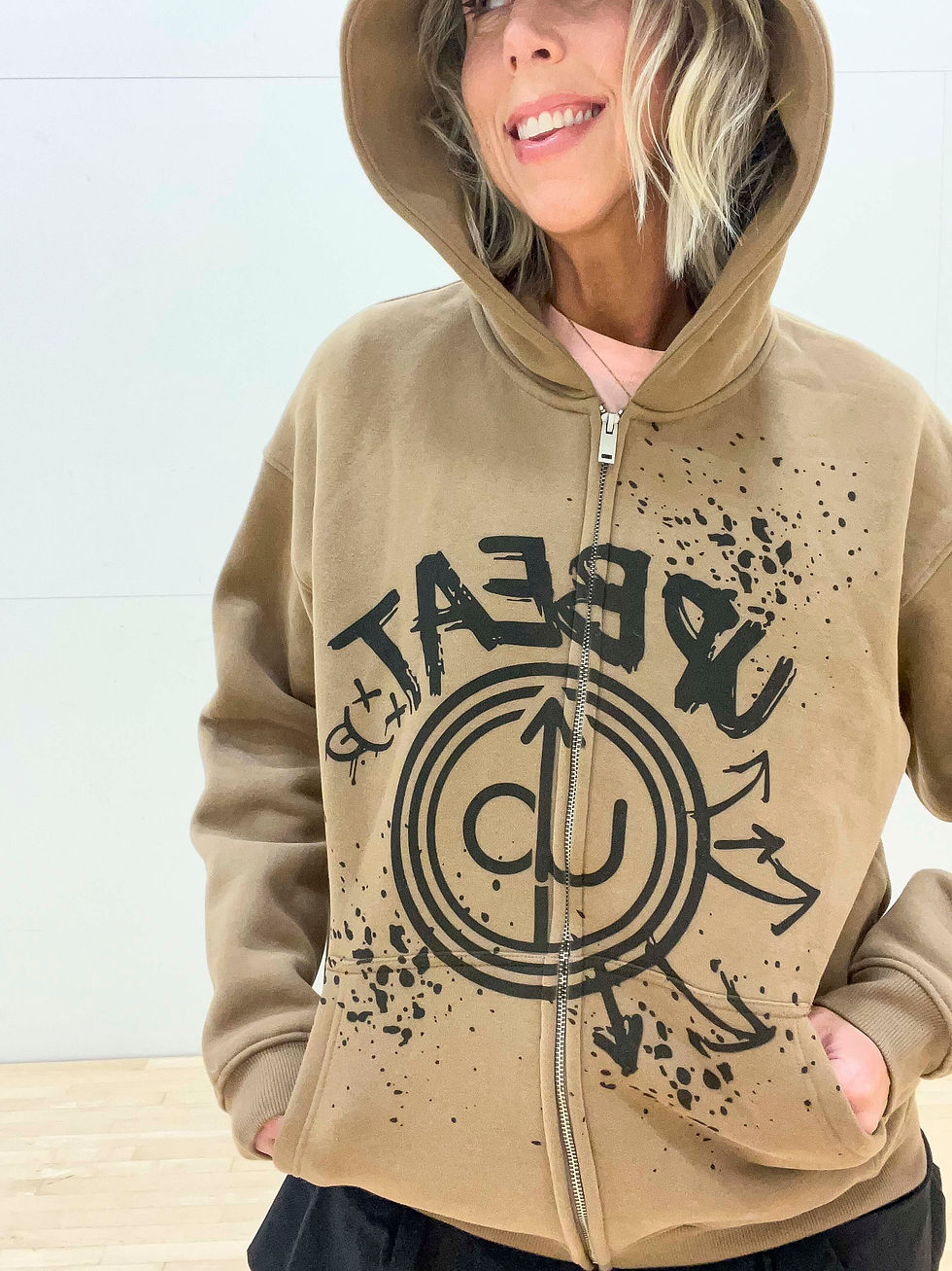 Thumbnail: UpBeat Camel Zip Hoodie