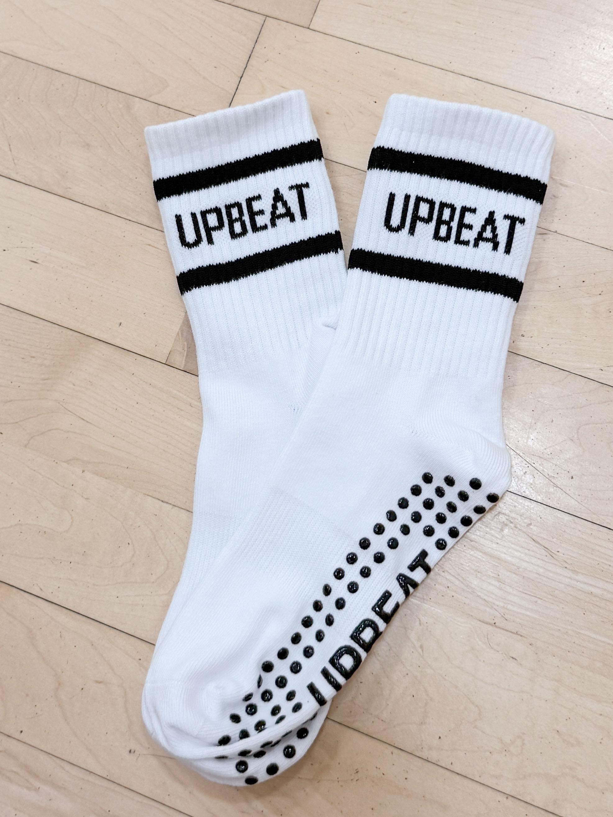 UpBeat Black Striped Socks