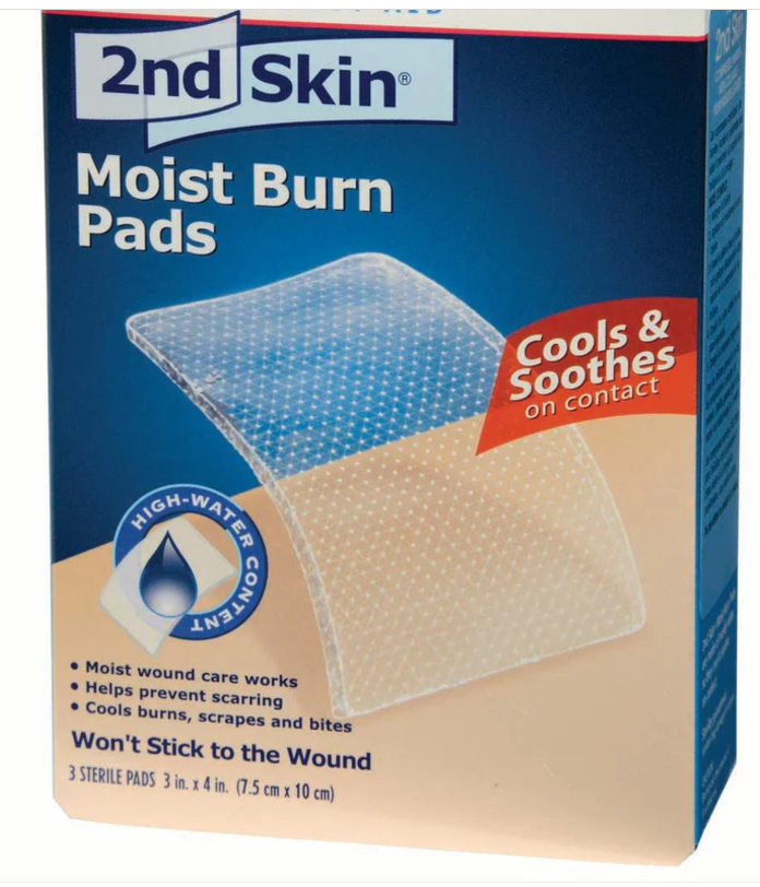 Moist Burn Pads 2nd Skin Sterile Burn Pad, 3" x 4"