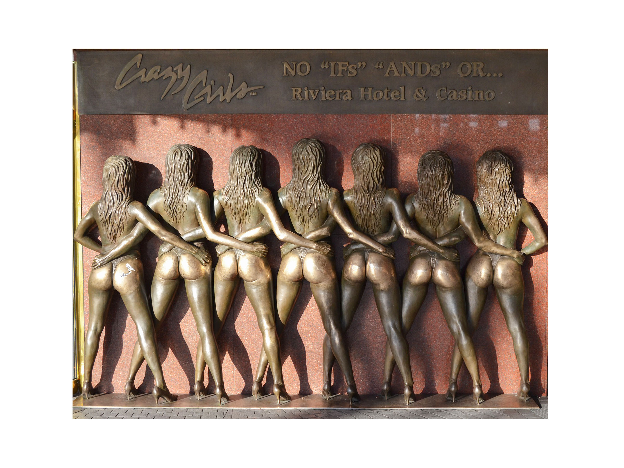 Brass Bums Nude Art 8x6 White Mat Mount High Quality Professional Print