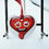 Thumbnail: 3" Metal Heart Shape Fun Valentines Hanging Ornament Custom Personalised 2 Sided