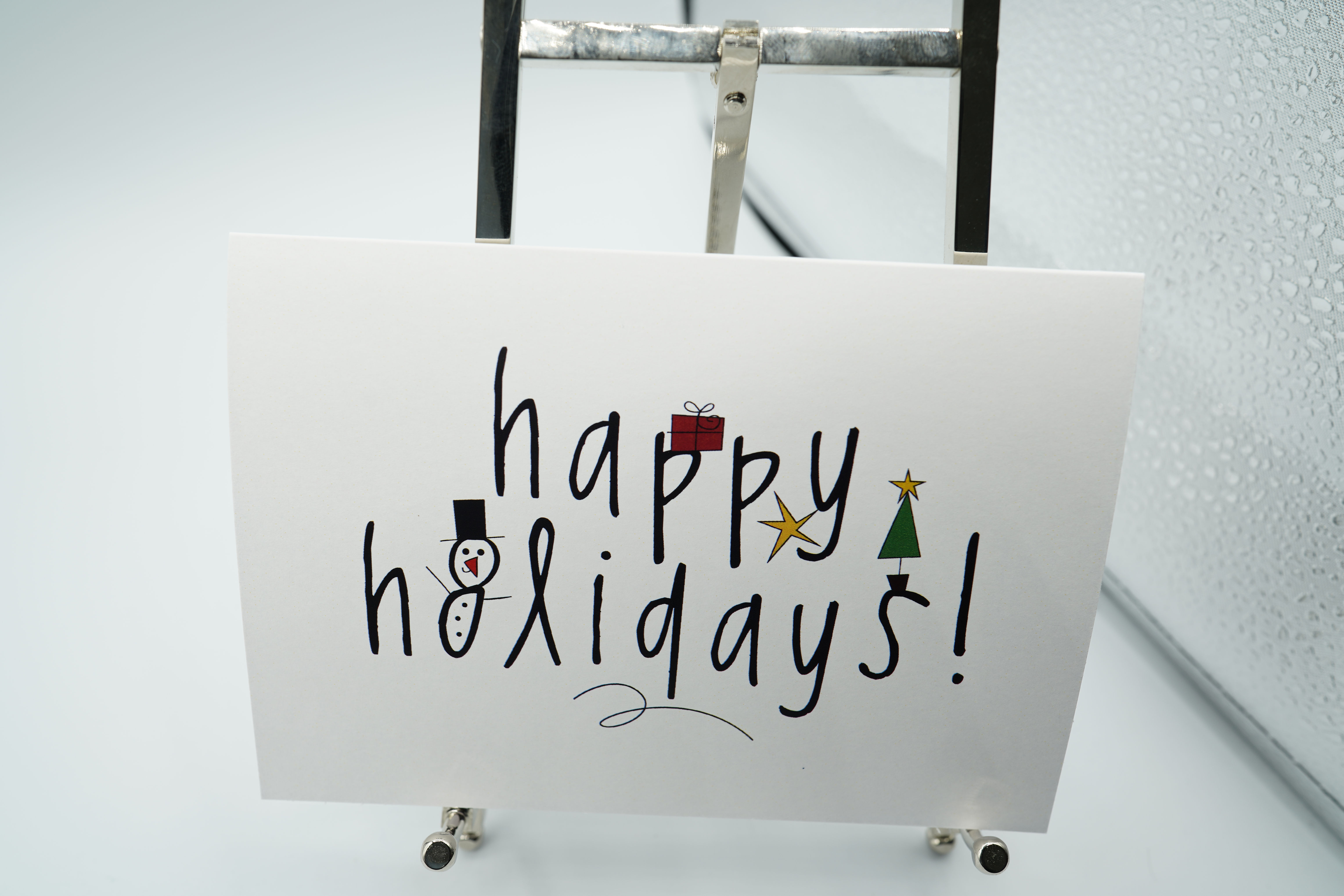 Happy Holidays A6 Greetings Card High Quality Print on 300gsm