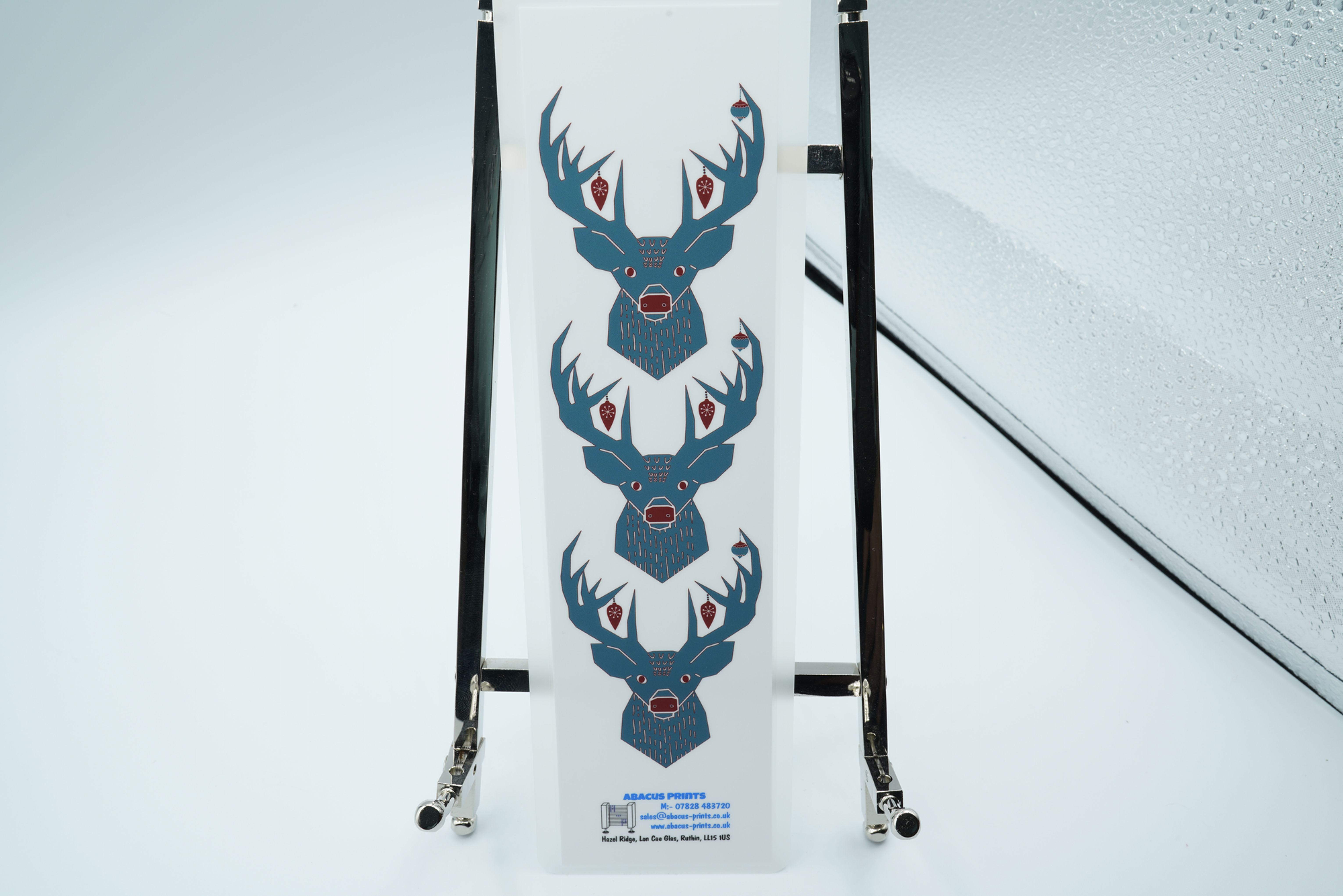 Christmas Stag Drawing Art Bookmark High Quality Professional Print