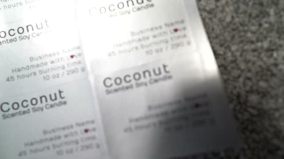 Thumbnail: Candle Stickers Business Designs Labels, Silver Labels Packaging Branding Sticke