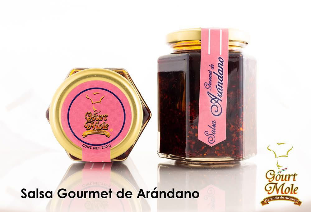 Salsa macha de arándano