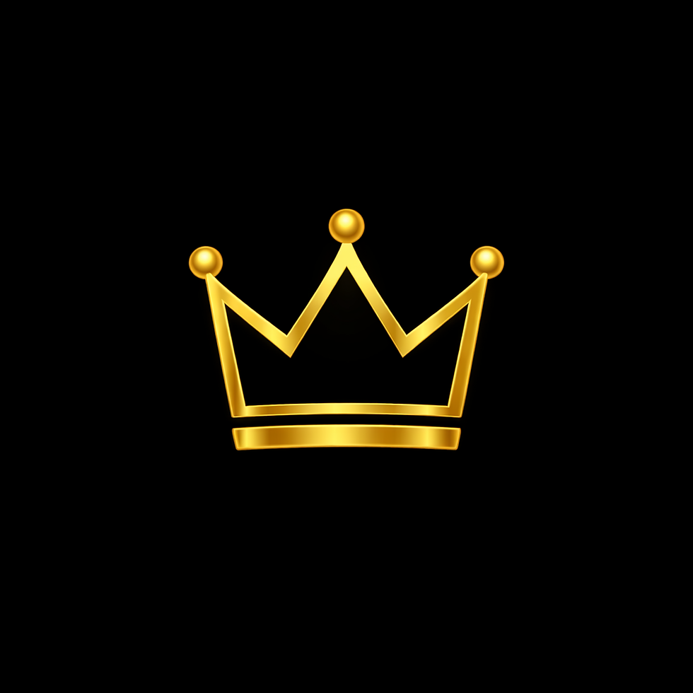 Gold crown representing private luxury transportation