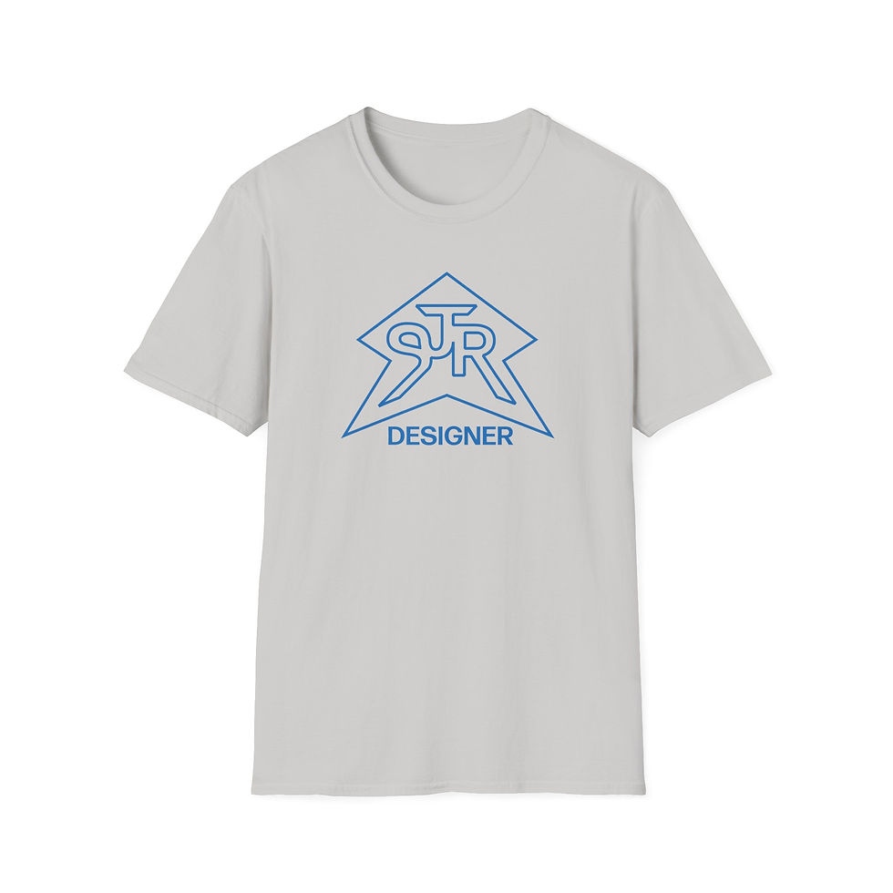 Thumbnail: SJR Designer Star Graphic Tee Blue Outline