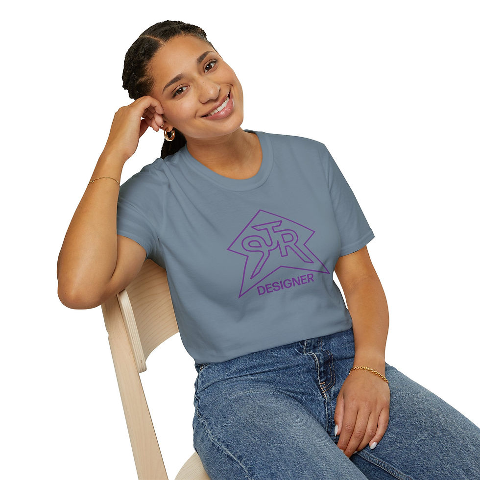 Thumbnail: SJR Designer Star Graphic Tee Purple Outline