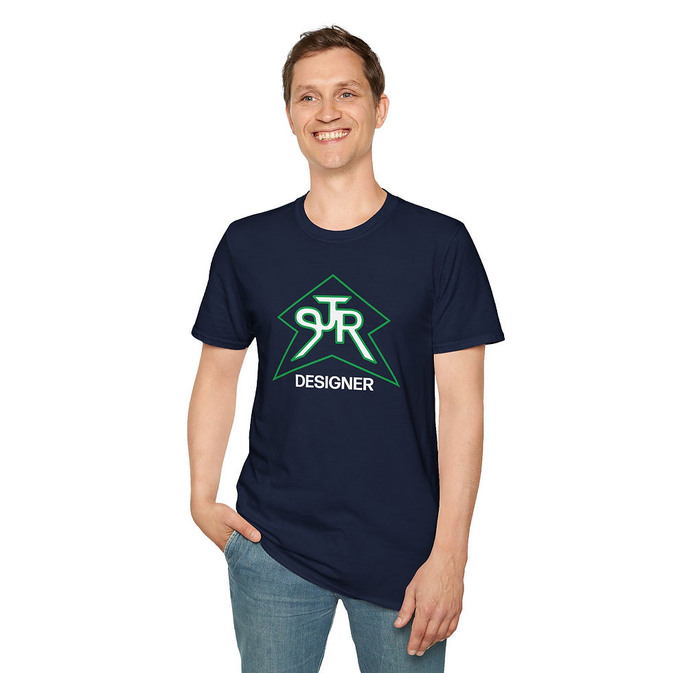 Thumbnail: SJR Designer Star Black Graphic Tee Green