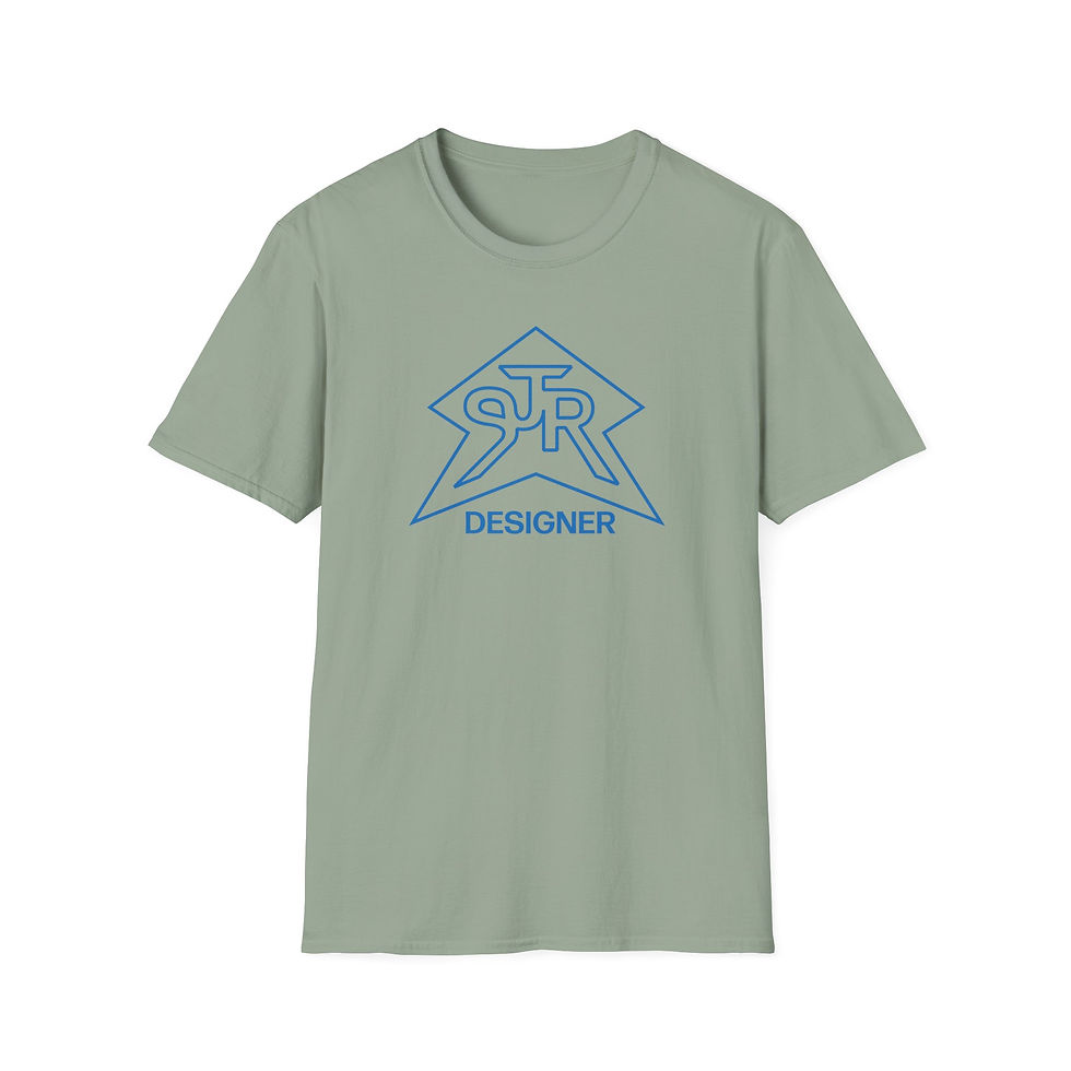 Thumbnail: SJR Designer Star Graphic Tee Blue Outline