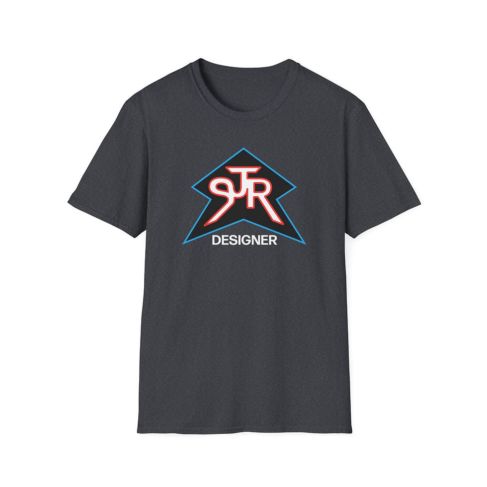 Thumbnail: SJR Designer Star Black Graphic Tee Red/Blue
