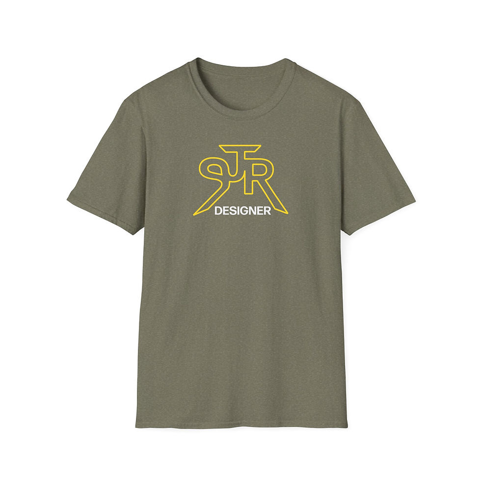 Thumbnail: SJR Designer Black Graphic Tee Yellow