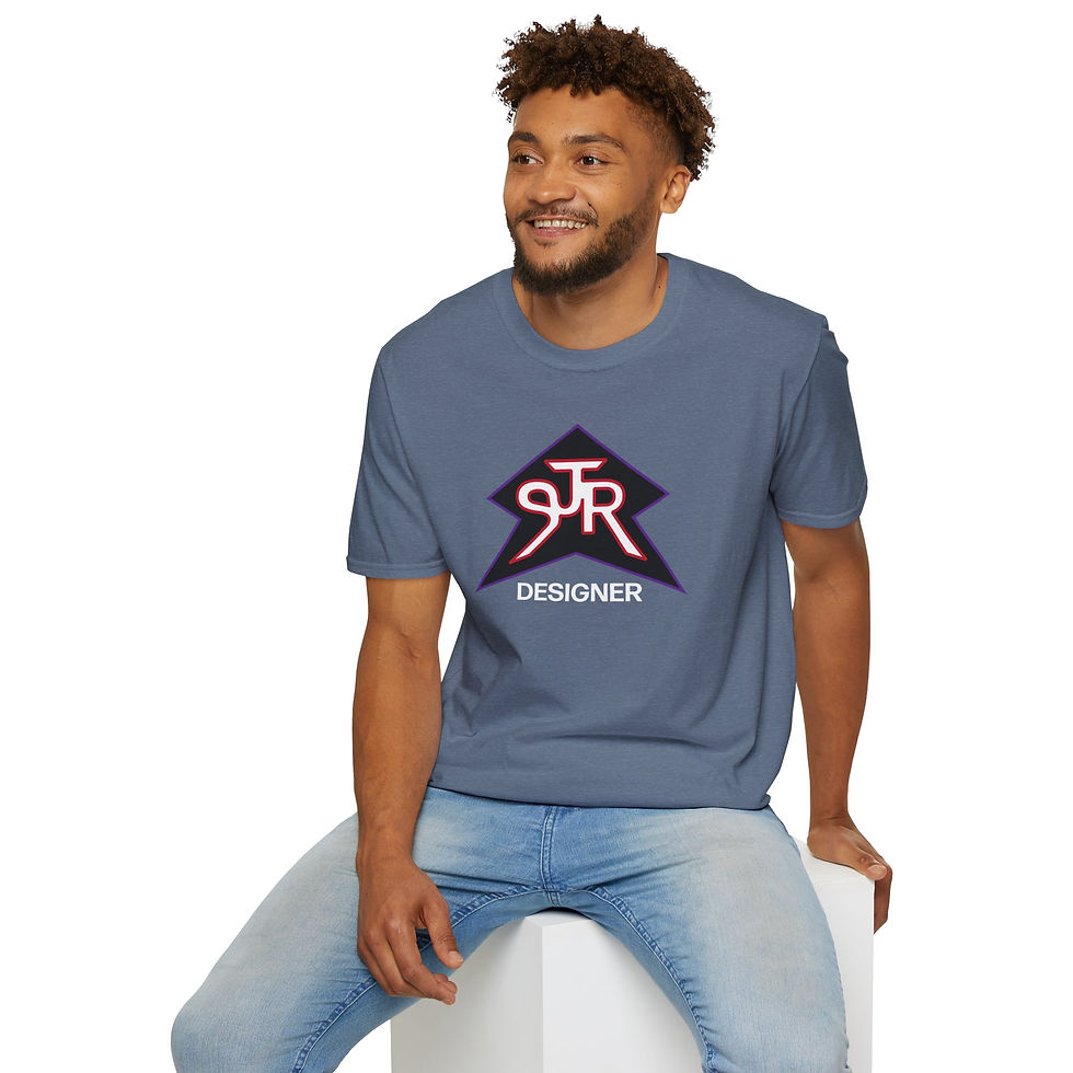 Thumbnail: SJR Designer Star Black Graphic Tee Red/Purple