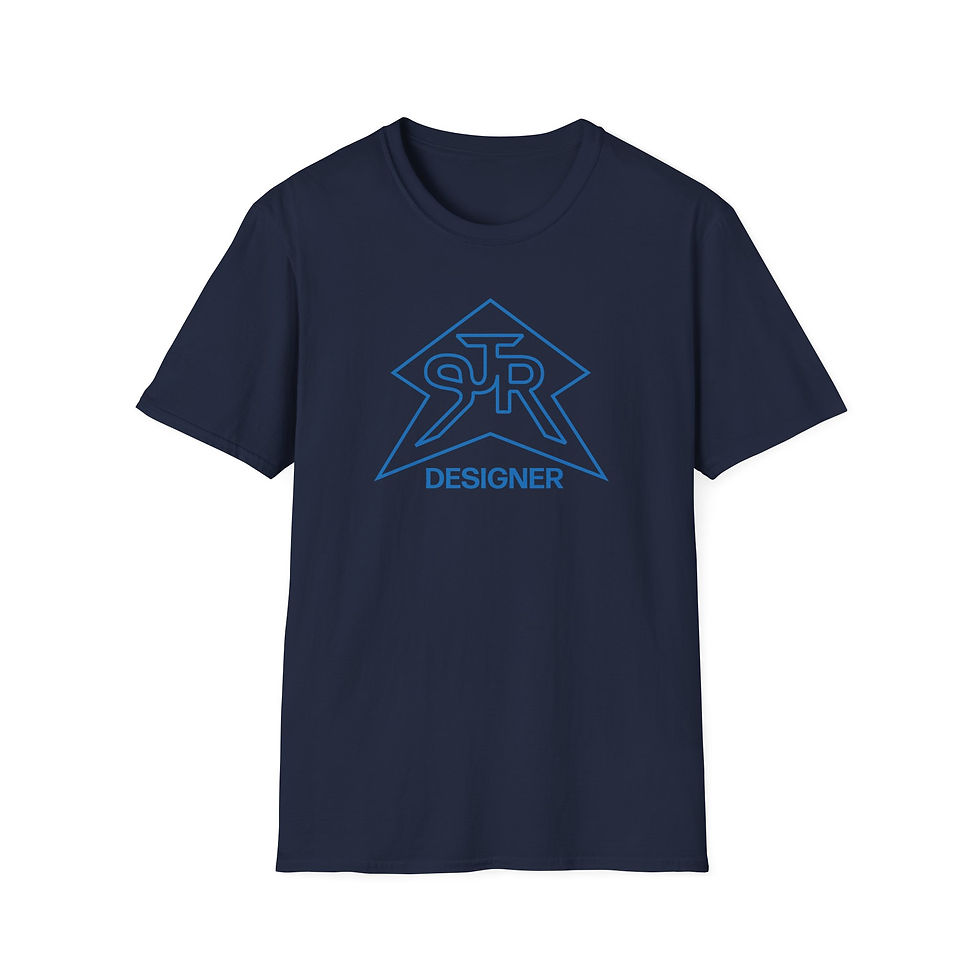 Thumbnail: SJR Designer Star Graphic Tee Blue Outline