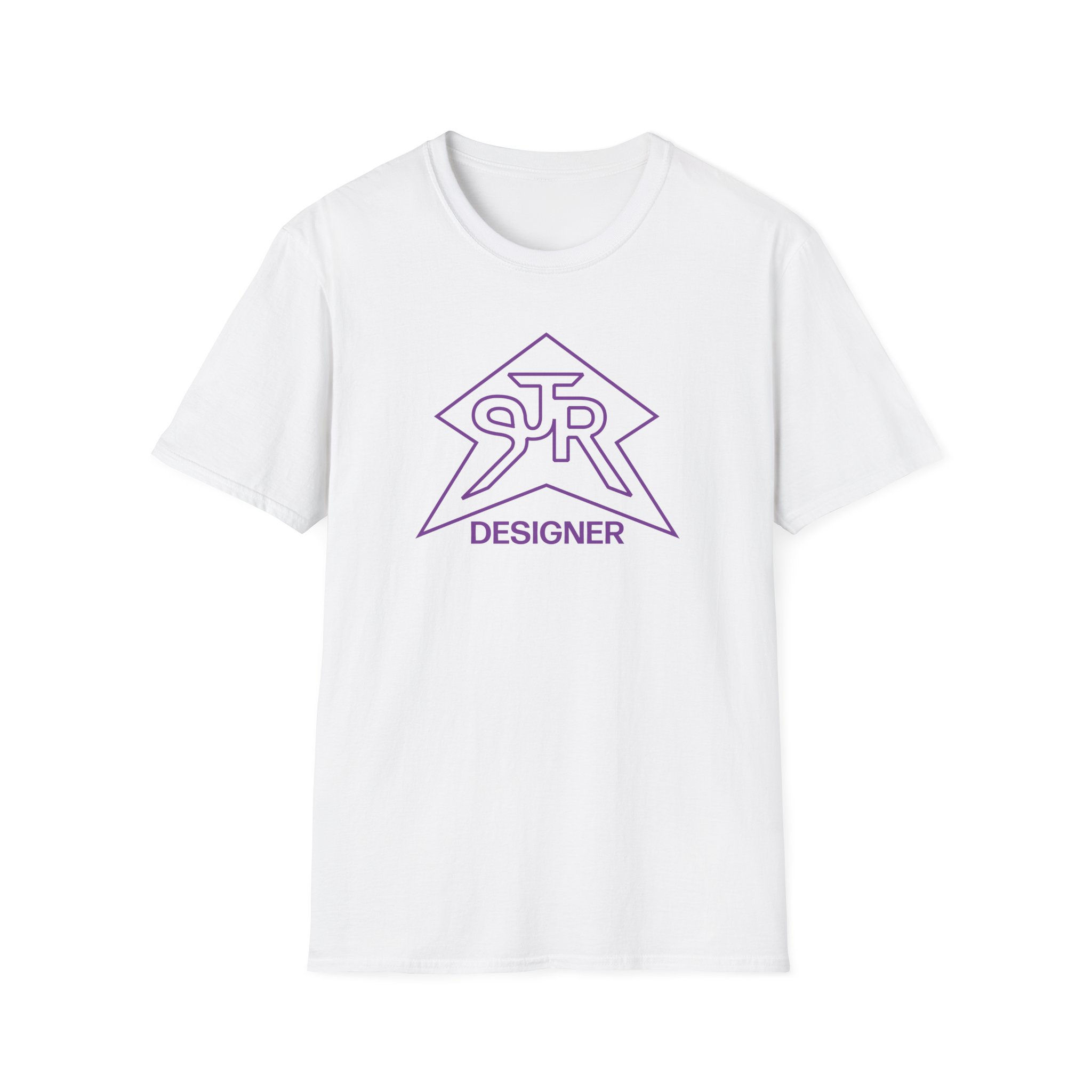 SJR Designer Star Graphic Tee Purple Outline