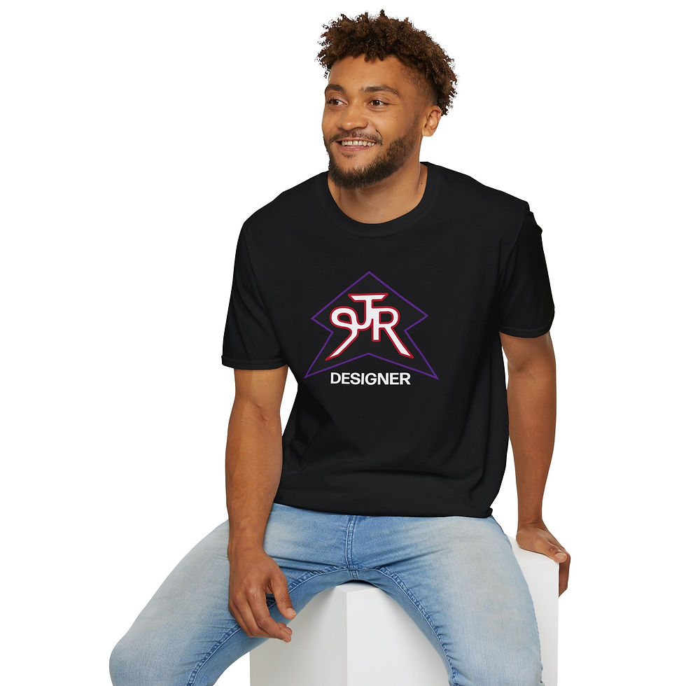 Thumbnail: SJR Designer Star Black Graphic Tee Red/Purple