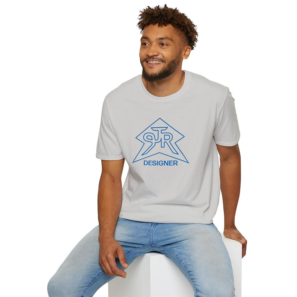Thumbnail: SJR Designer Star Graphic Tee Blue Outline