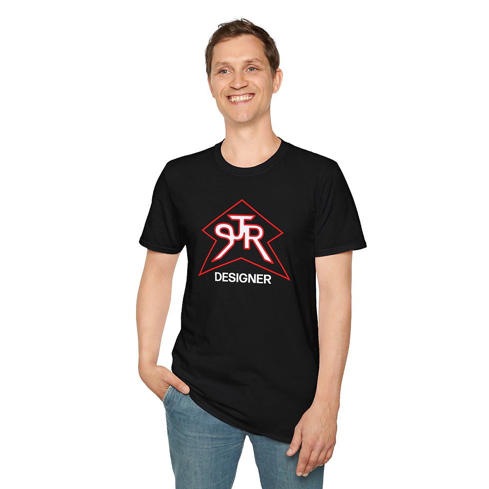 Thumbnail: SJR Designer Star Black Graphic Tee Red