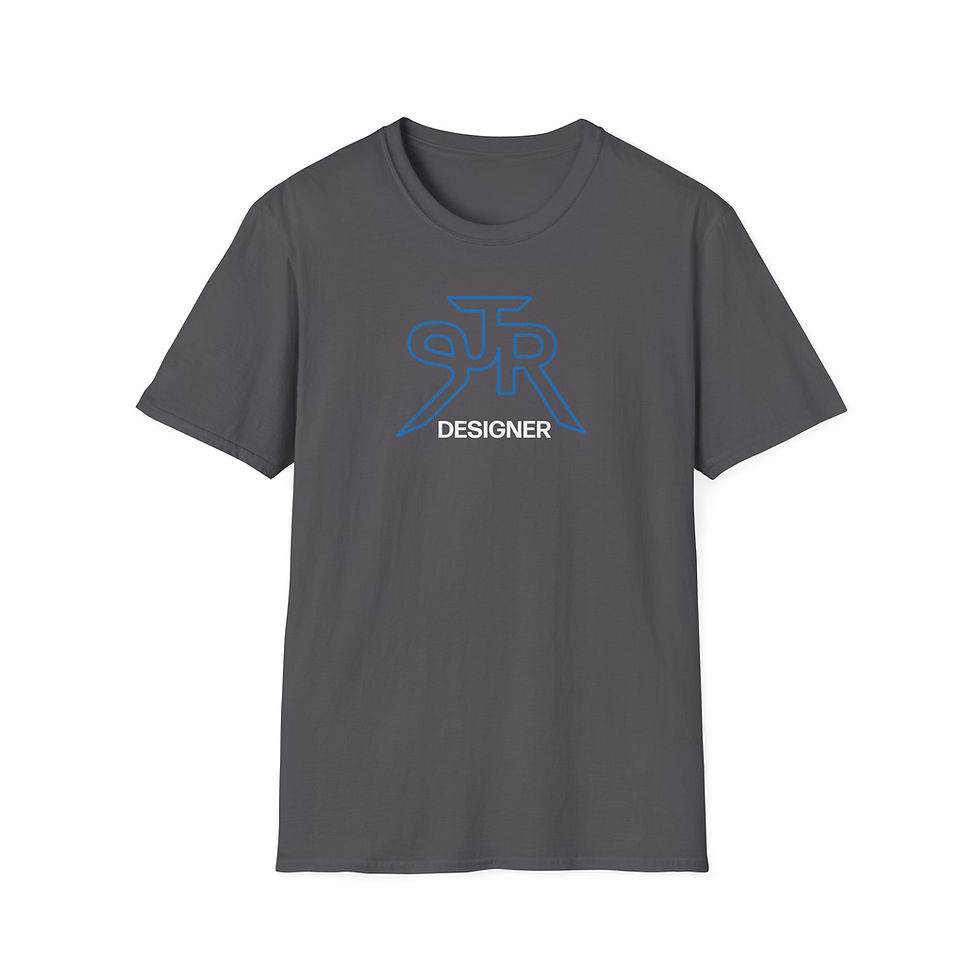 Thumbnail: SJR Designer Black Graphic Tee Blue