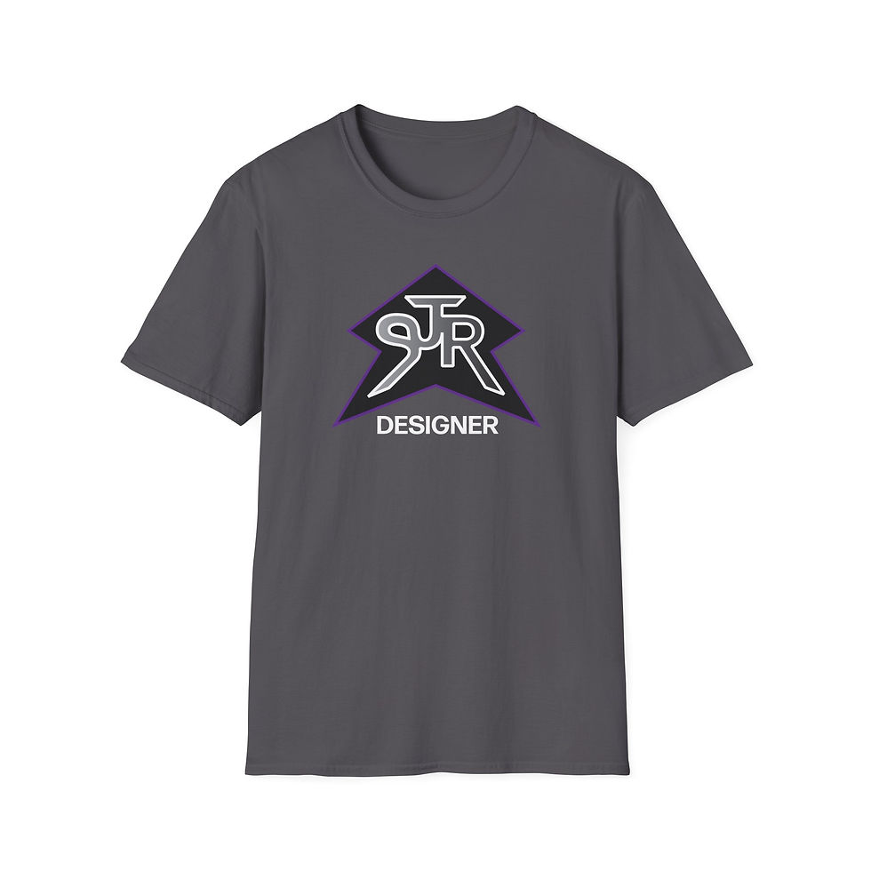 Thumbnail: SJR Designer Star Black Graphic Tee Grey/Purple Gradient