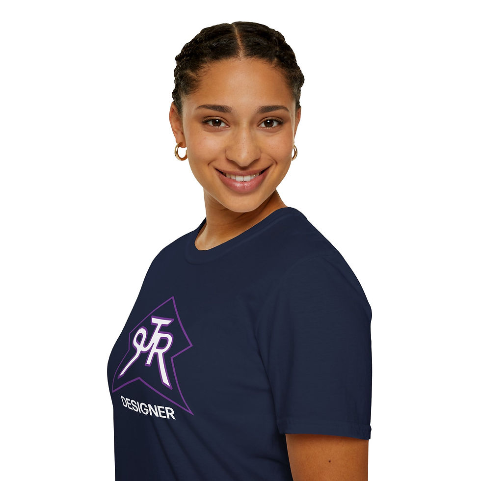 Thumbnail: SJR Designer Star Black Graphic Tee Purple