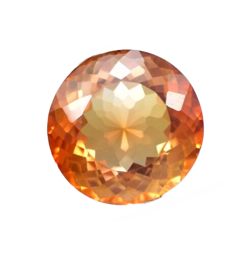 Thumbnail: 17.26 CT CERTIFIED SPHALERITE ROUND GEMSTONE