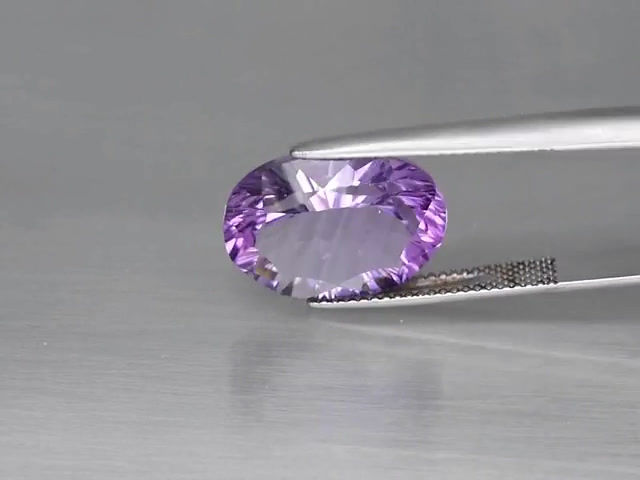 Thumbnail: 9.48 CT OVAL CUT AMETHYST GEMSTONE