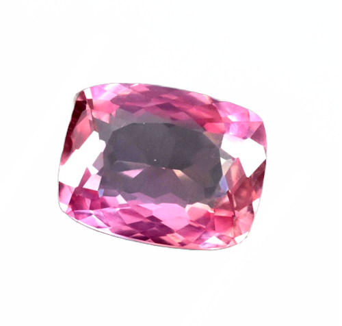 Thumbnail: 18.48 CT Certified Padparadscha Sapphire Cushion Cut